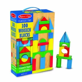 100 Piece Wood Block Set | 481 | Melissa & Doug