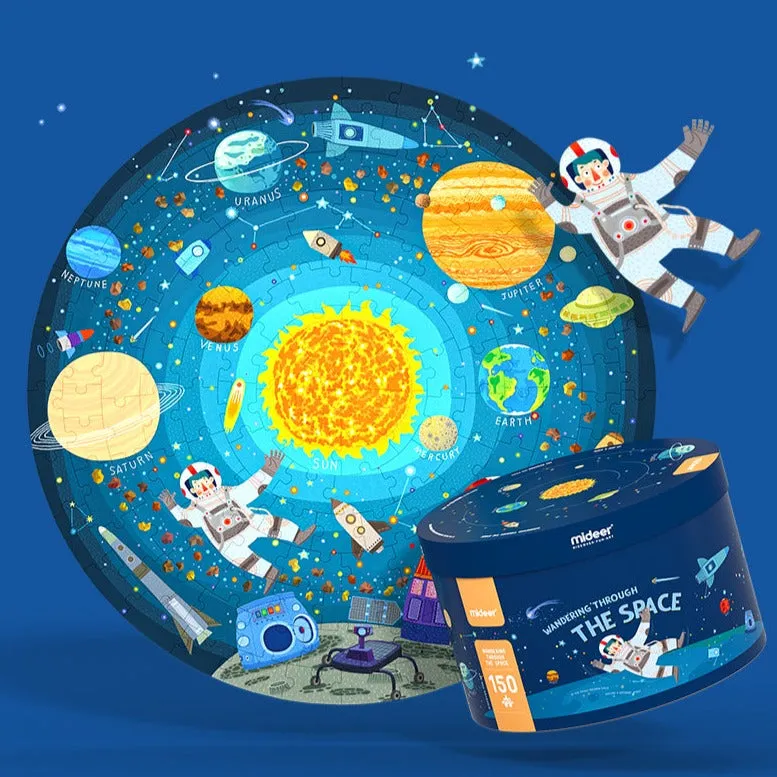 150Pcs Round Puzzle - Wandering Through The Space Age5 