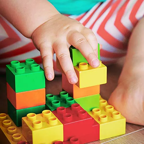 160 Piece Building & Construction Toys for Kids Toddlers, Classic Big Blocks Set Compatible with All Major Brands, STEM Large Building Bricks with Gift Box for All Ages Boys Girls