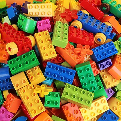 160 Piece Building & Construction Toys for Kids Toddlers, Classic Big Blocks Set Compatible with All Major Brands, STEM Large Building Bricks with Gift Box for All Ages Boys Girls