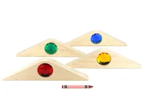 4 pc. Bright 8x2 Roof Triangle Gem Blocks