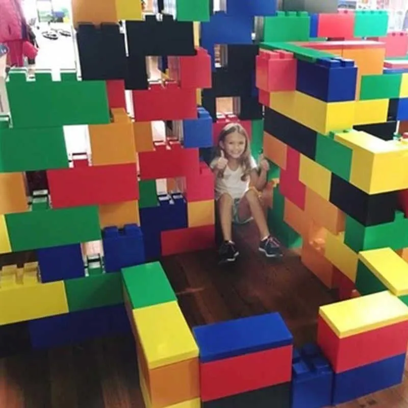 668 Piece Multi Colored Jumbo Sized Modular Building Blocks Starter Kit