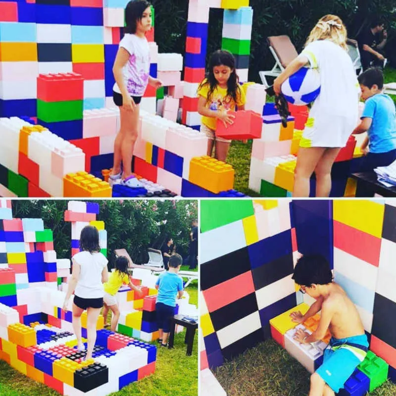668 Piece Multi Colored Jumbo Sized Modular Building Blocks Starter Kit