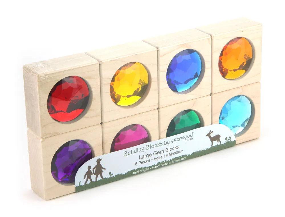 8 pc. Bright Large Gem Blocks