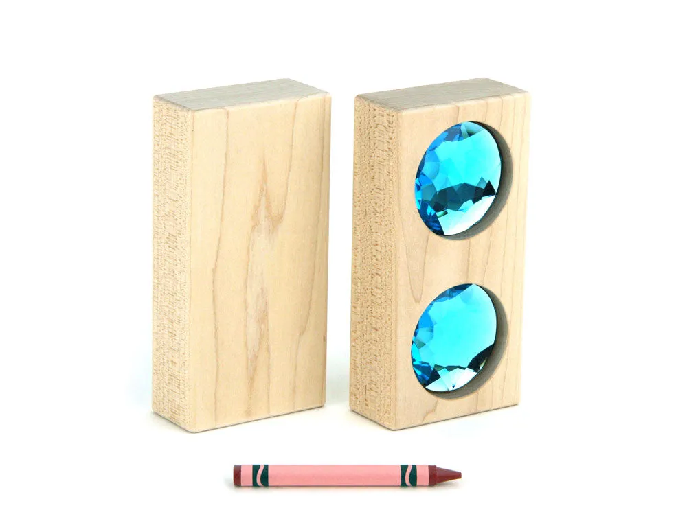 8 pc. Large Bright Double Gem Blocks