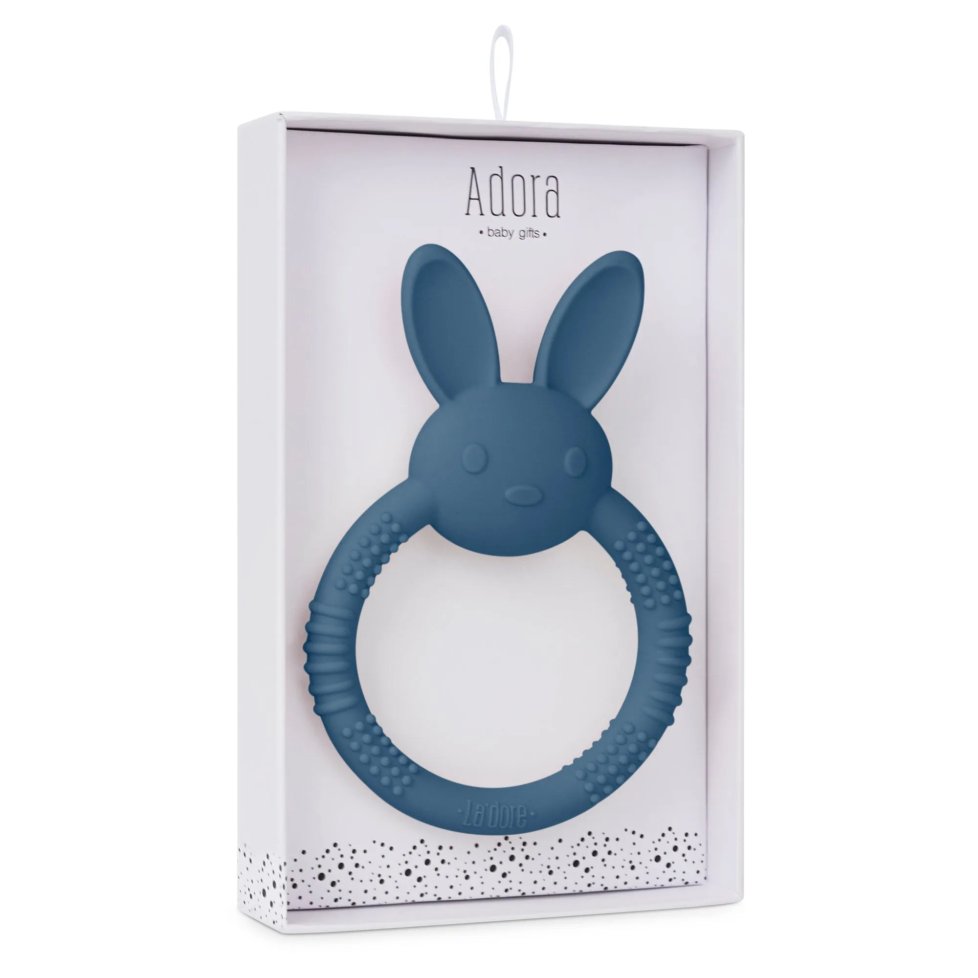 Adora Baby Bebe Bunny Teether- Denim