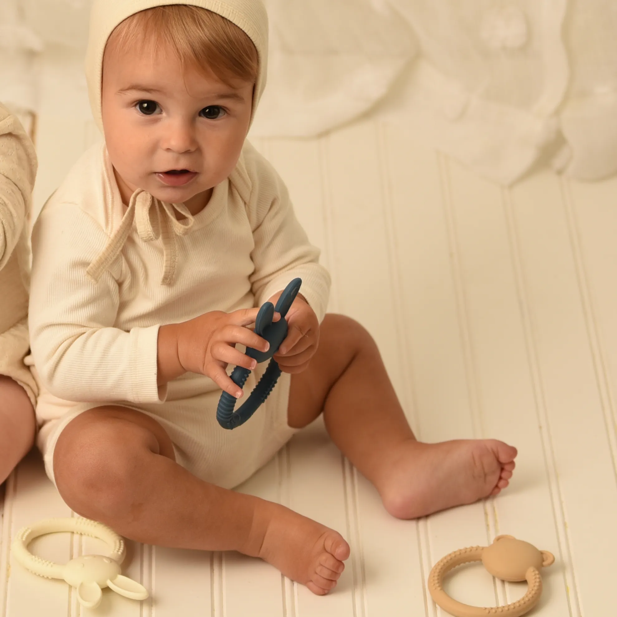 Adora Baby Bebe Bunny Teether- Denim