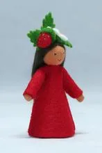 Ambrosius Strawberry Flower Fairy Doll