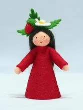 Ambrosius Strawberry Flower Fairy Doll