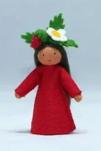 Ambrosius Strawberry Flower Fairy Doll
