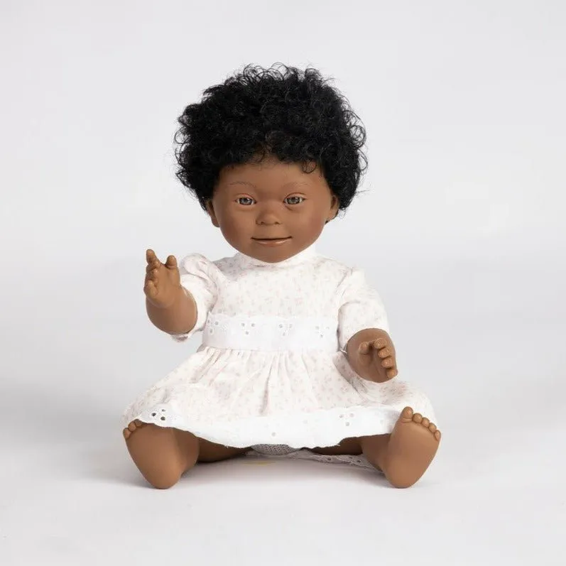 Baby Doll Girl with Down Syndrome - African