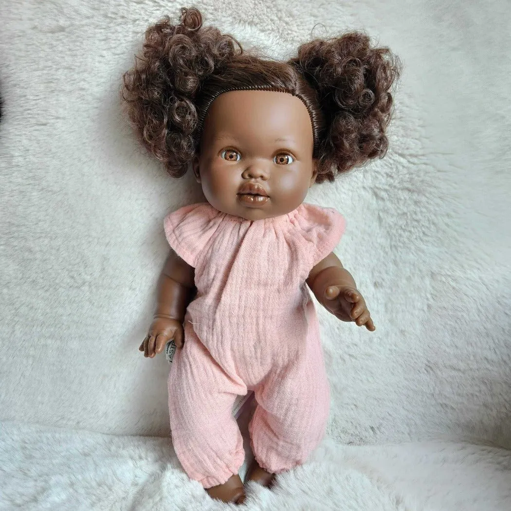 Baby Doll Sleeveless Romper - Rose
