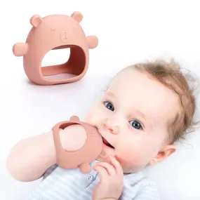 Baby Teething Toy,  Baby Toys Soft Silicone Teething Toys BPA Free Baby Teether Baby Chew Toys for Baby New Born Sucking Needs Baby Pacifier Pink