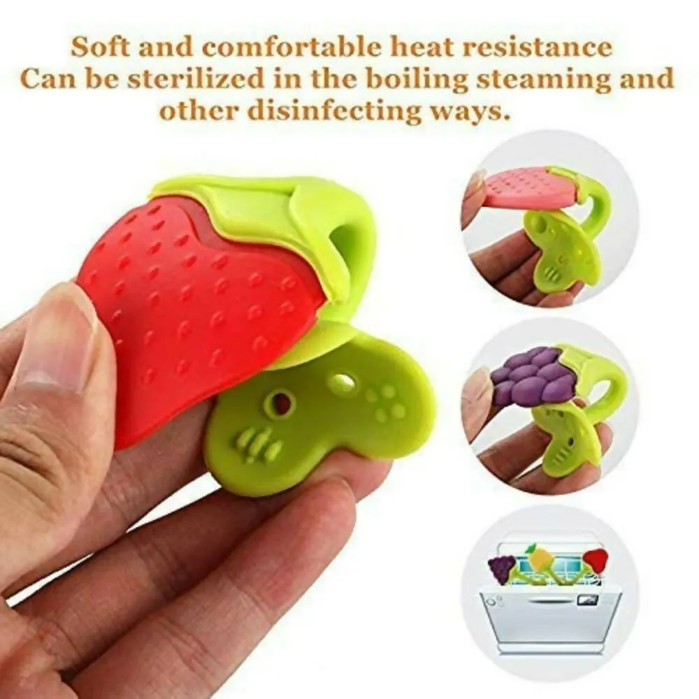 BabyGo Silicone BPA Free Natural Organic Nipple Teethers With Storage Box