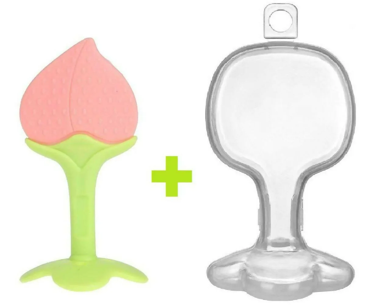 BabyGo Silicone BPA Free Natural Organic Nipple Teethers With Storage Box