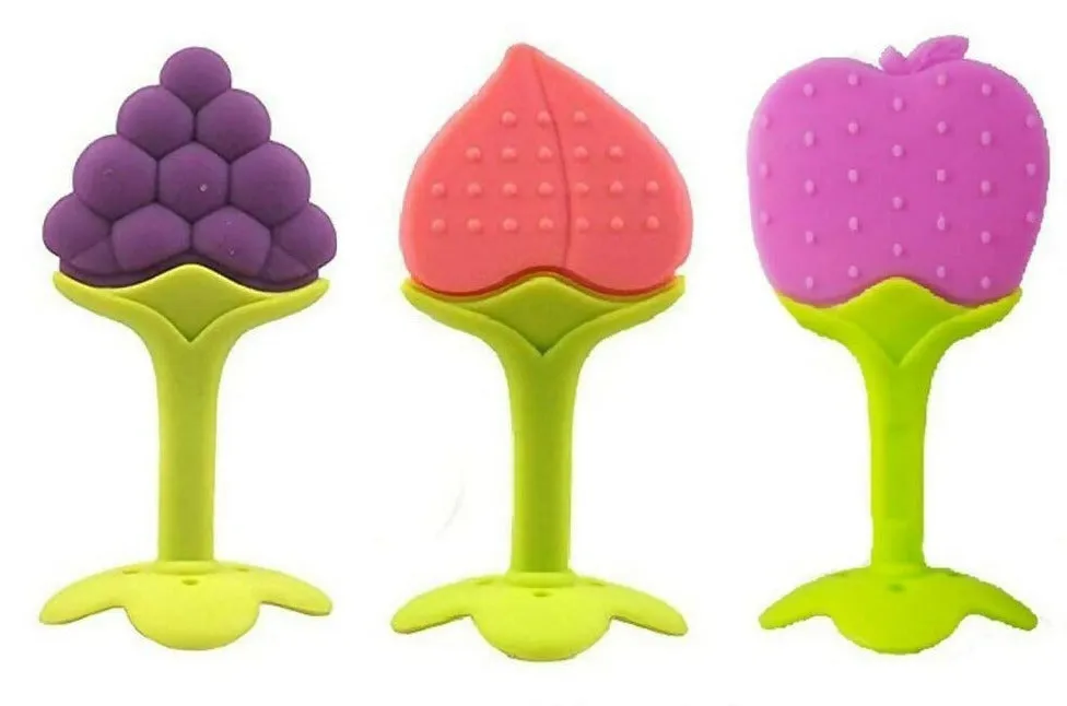 BabyGo Silicone BPA Free Natural Organic Nipple Teethers With Storage Box