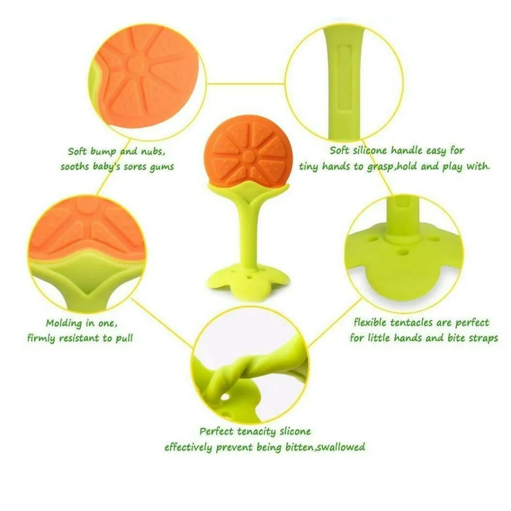 BabyGo Silicone BPA Free Natural Organic Nipple Teethers With Storage Box