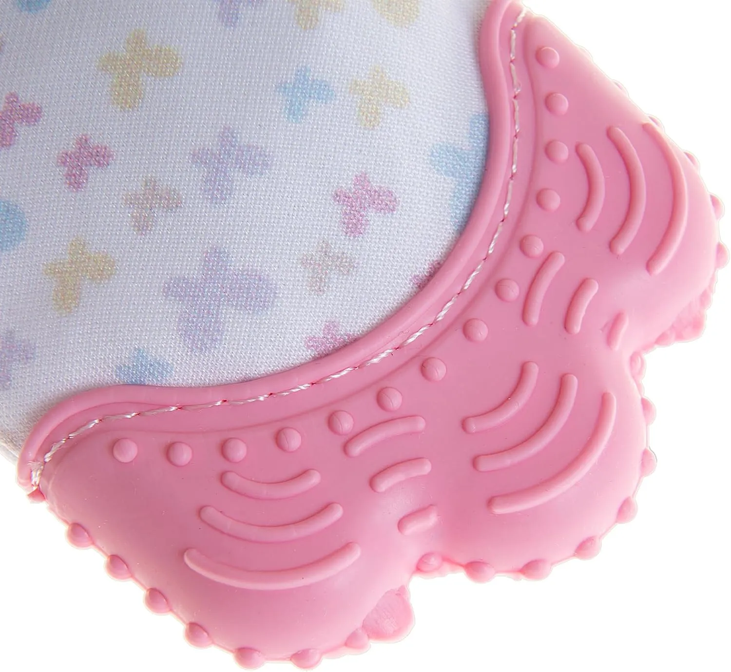 BabyJem Baby Glove Teether, Pink, 3m 