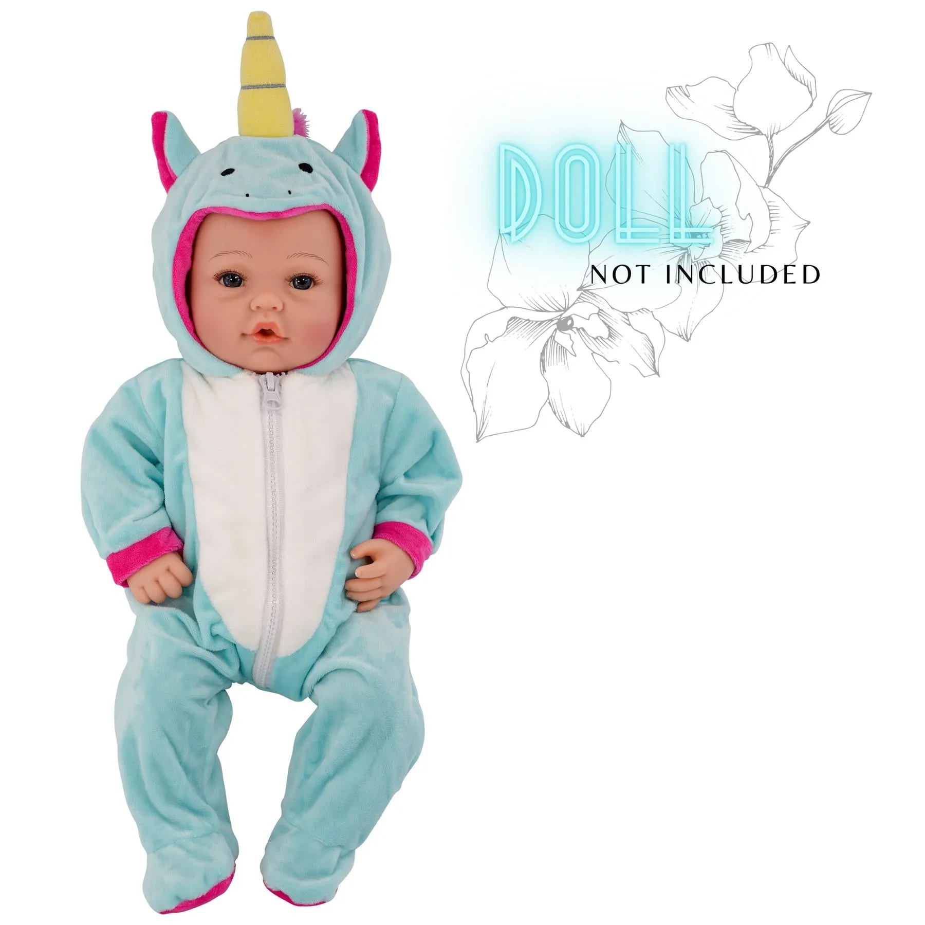 BiBi Outfits - Reborn Doll Clothes (Unicorn) (50 cm / 20")