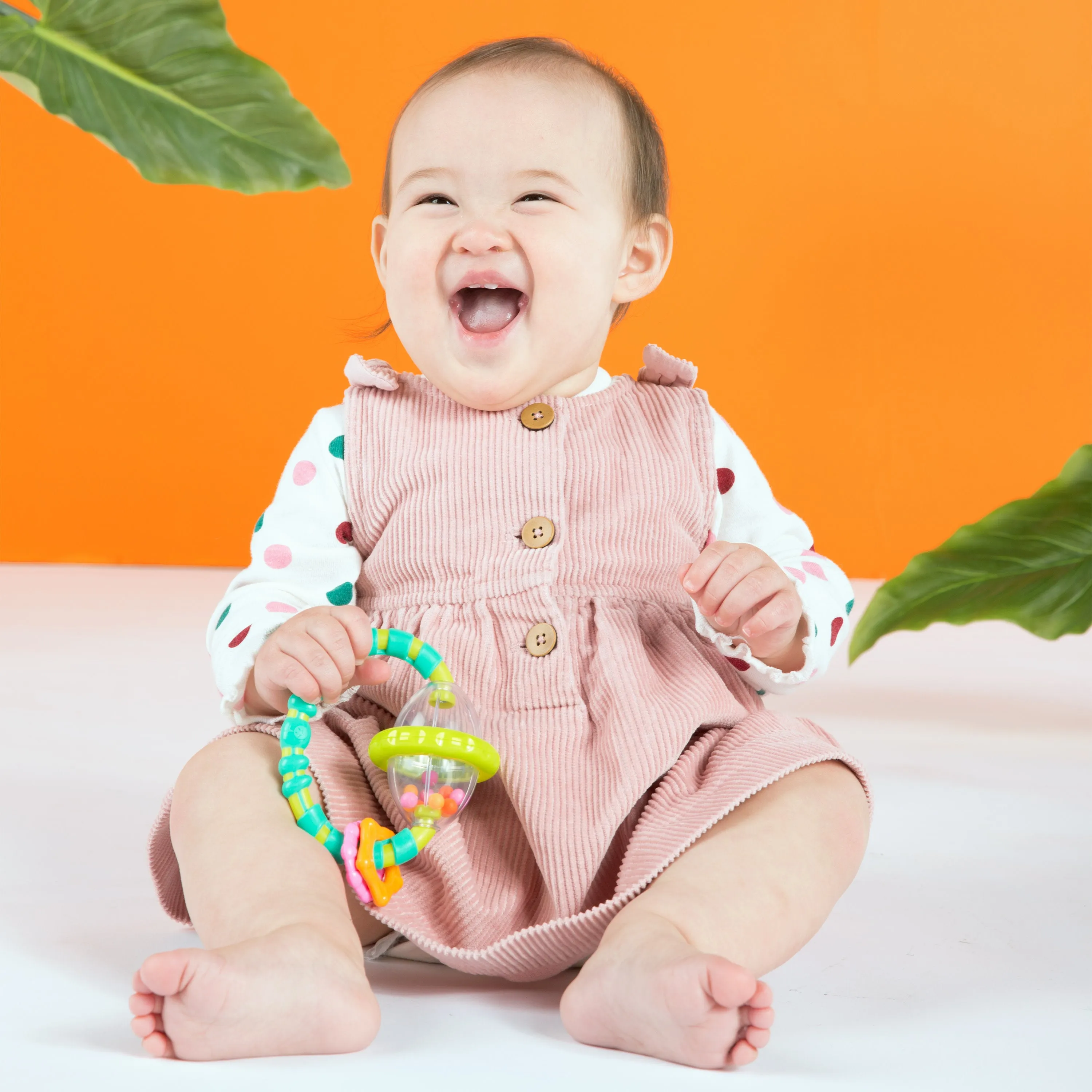 Bright Starts Soothers & Shakers 7 Piece Gift Set, On the Go Baby Toys