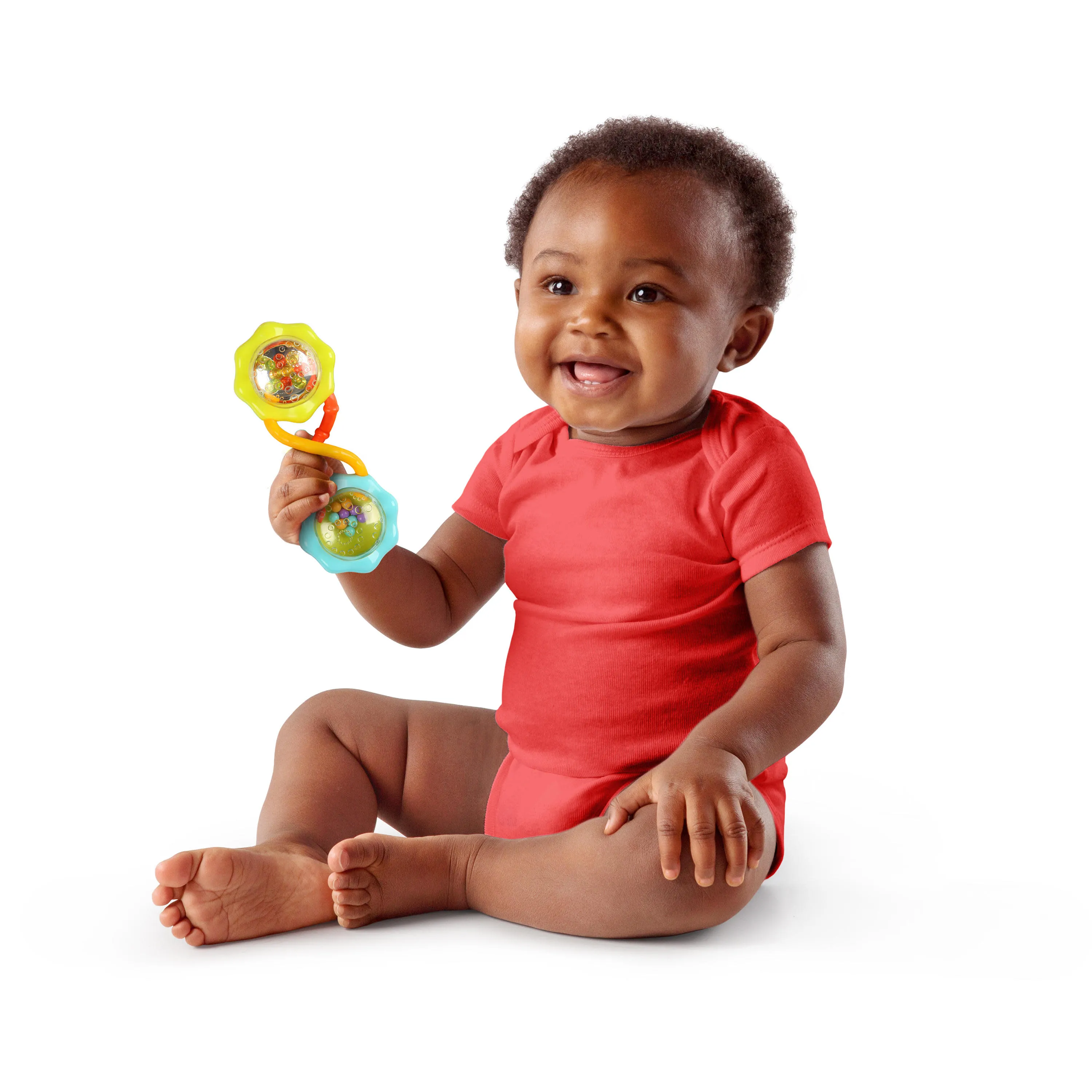 Bright Starts Soothers & Shakers 7 Piece Gift Set, On the Go Baby Toys