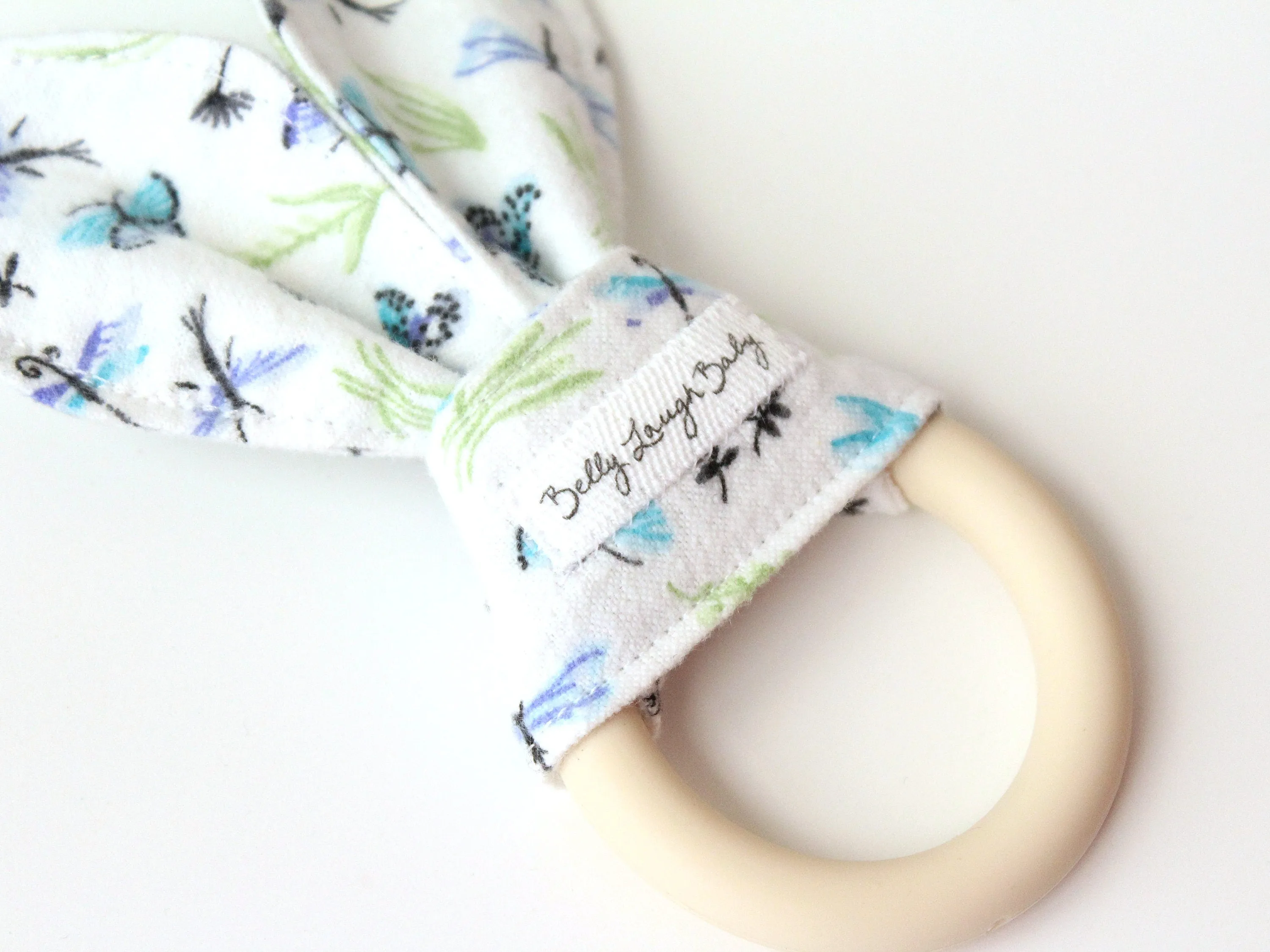 Butterfly Dragonfly Silicone Bunny Ear Teether | Baby Shower Gift Sensory Toy | CPSC Compliant