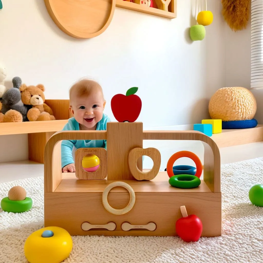 Buy Natural.Toys Neem Wood Teether Combo  For Infant (Apple Teether   Square Teether 75Mm Ring Teethers   2 Chusni Soother) Baby Teethers Set
