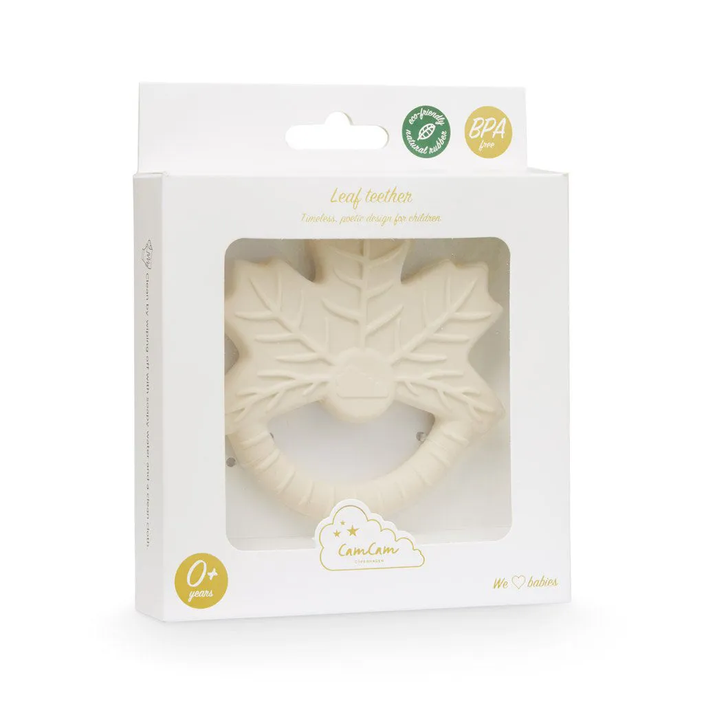 Cam Cam Copenhagen Leaf Teether - Natural