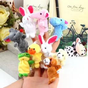 Cartoon Animal Finger Puppet,Finger Toy,Finger Doll,Baby Dolls,Baby Toys,Animal Doll-10pcs/lot