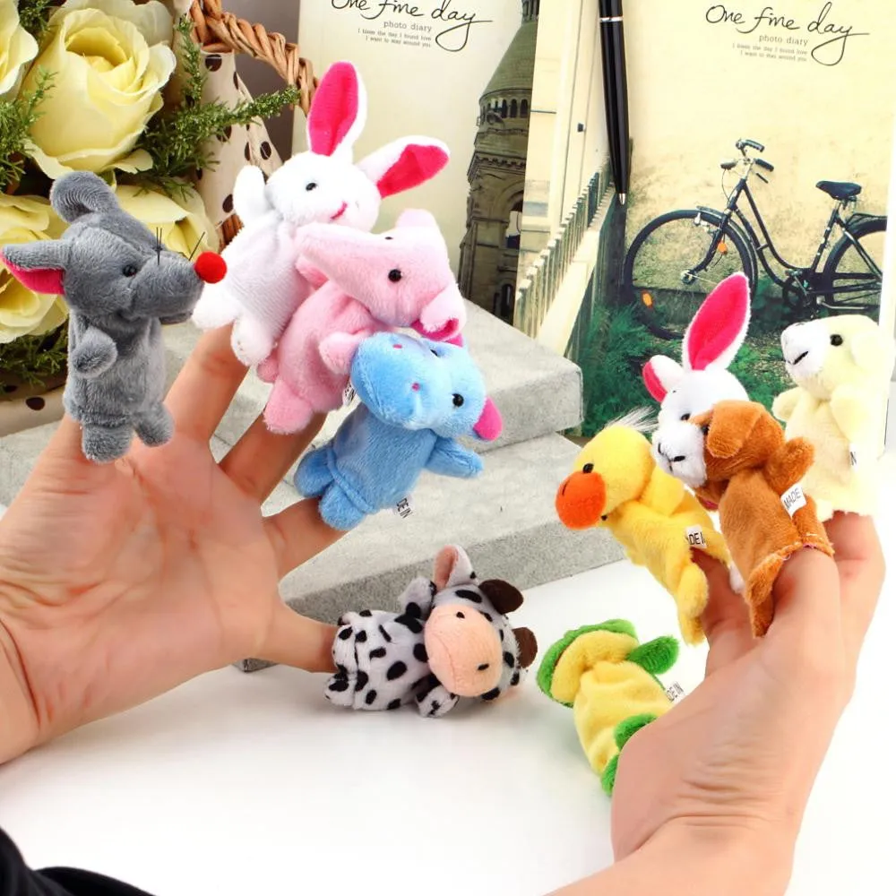 Cartoon Animal Finger Puppet,Finger Toy,Finger Doll,Baby Dolls,Baby Toys,Animal Doll-10pcs/lot
