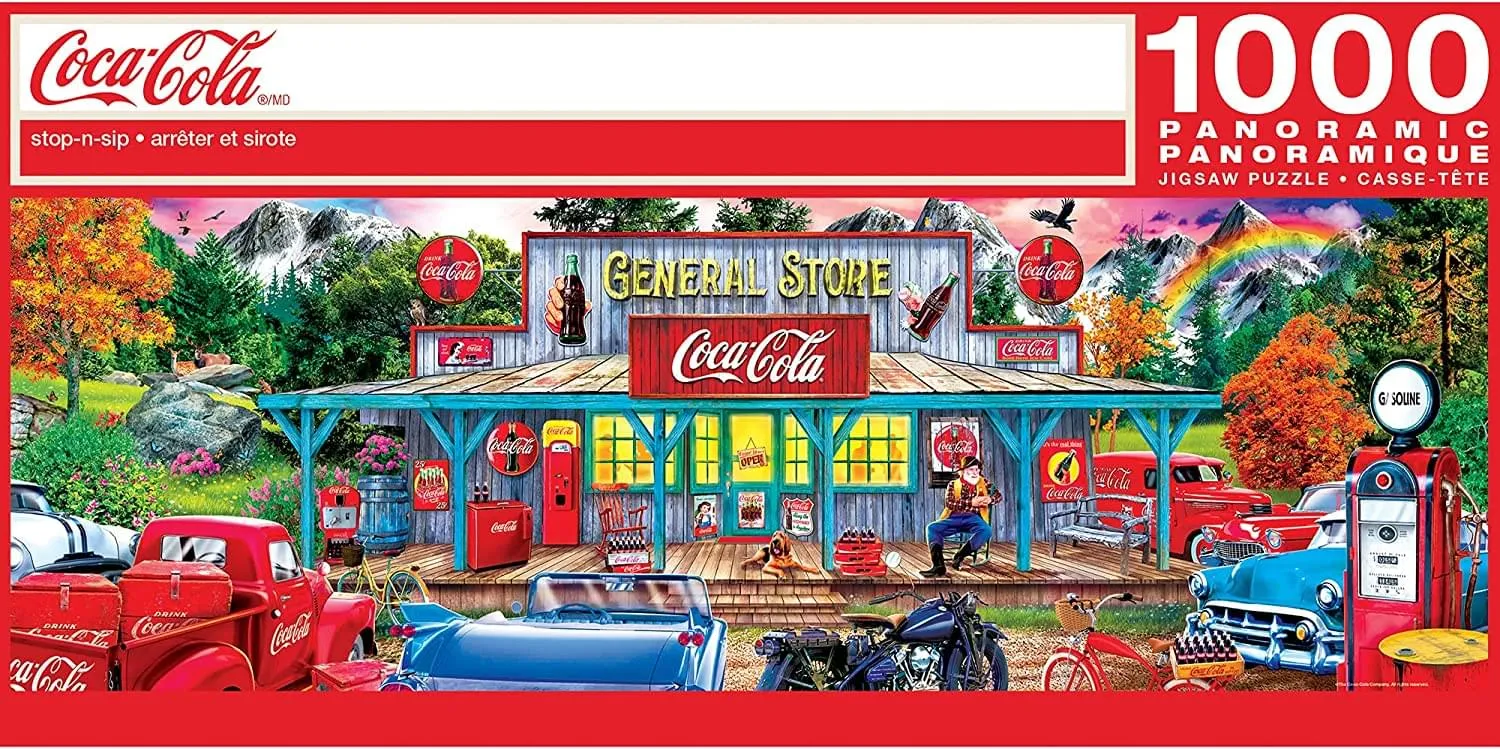 Coca-Cola Stop-n-Sip Panoramic 1000 Piece Jigsaw Puzzle