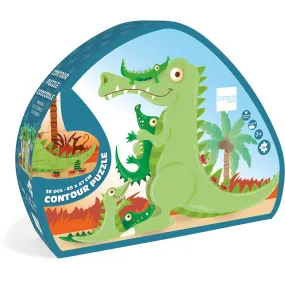 Contour Puzzle - Crocodile