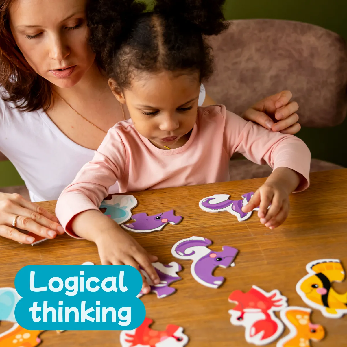 Contour Puzzle Farm Animals and Pets for Toddlers Age 3  Years