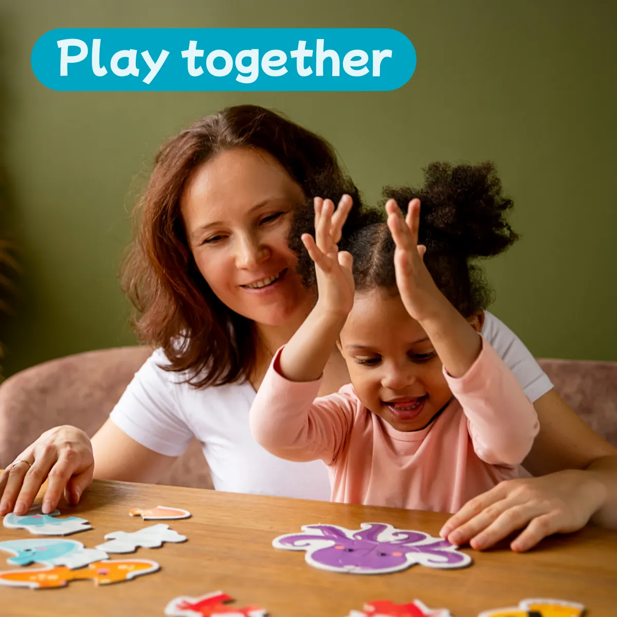 Contour Puzzle Farm Animals and Pets for Toddlers Age 3  Years