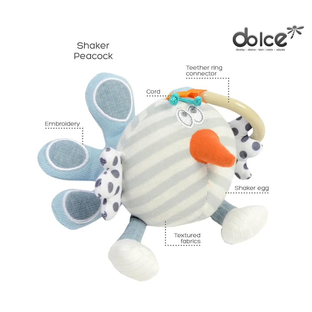 Dolce Toys Primo Shaker Peacock