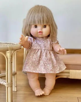 Doll Dress - Boho Floral Pink