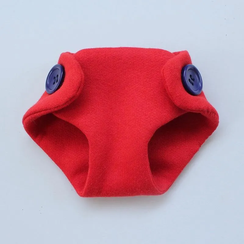 Dolls Nappy - Red