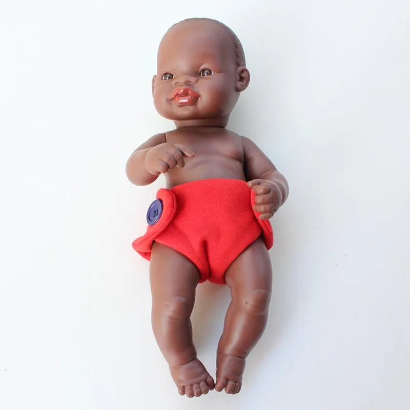 Dolls Nappy - Red