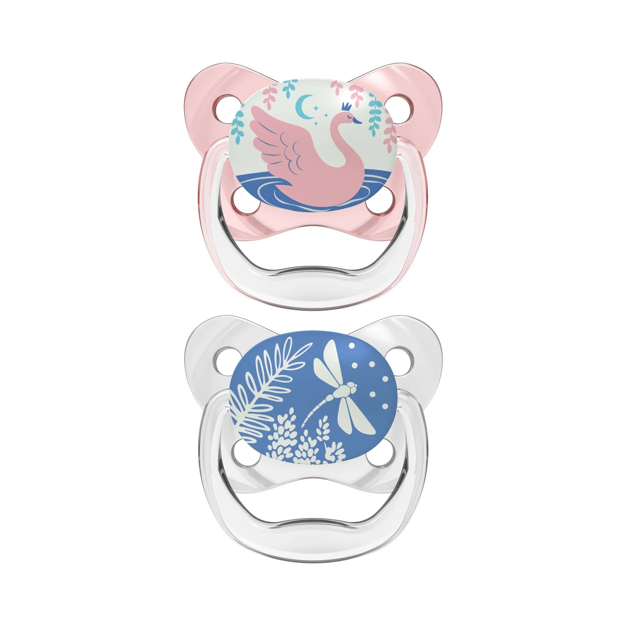 Dr Brown's PreVent Glow in the Dark Soother Stage 1 Twin Pack