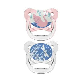 Dr Brown's PreVent Glow in the Dark Soother Stage 1 Twin Pack