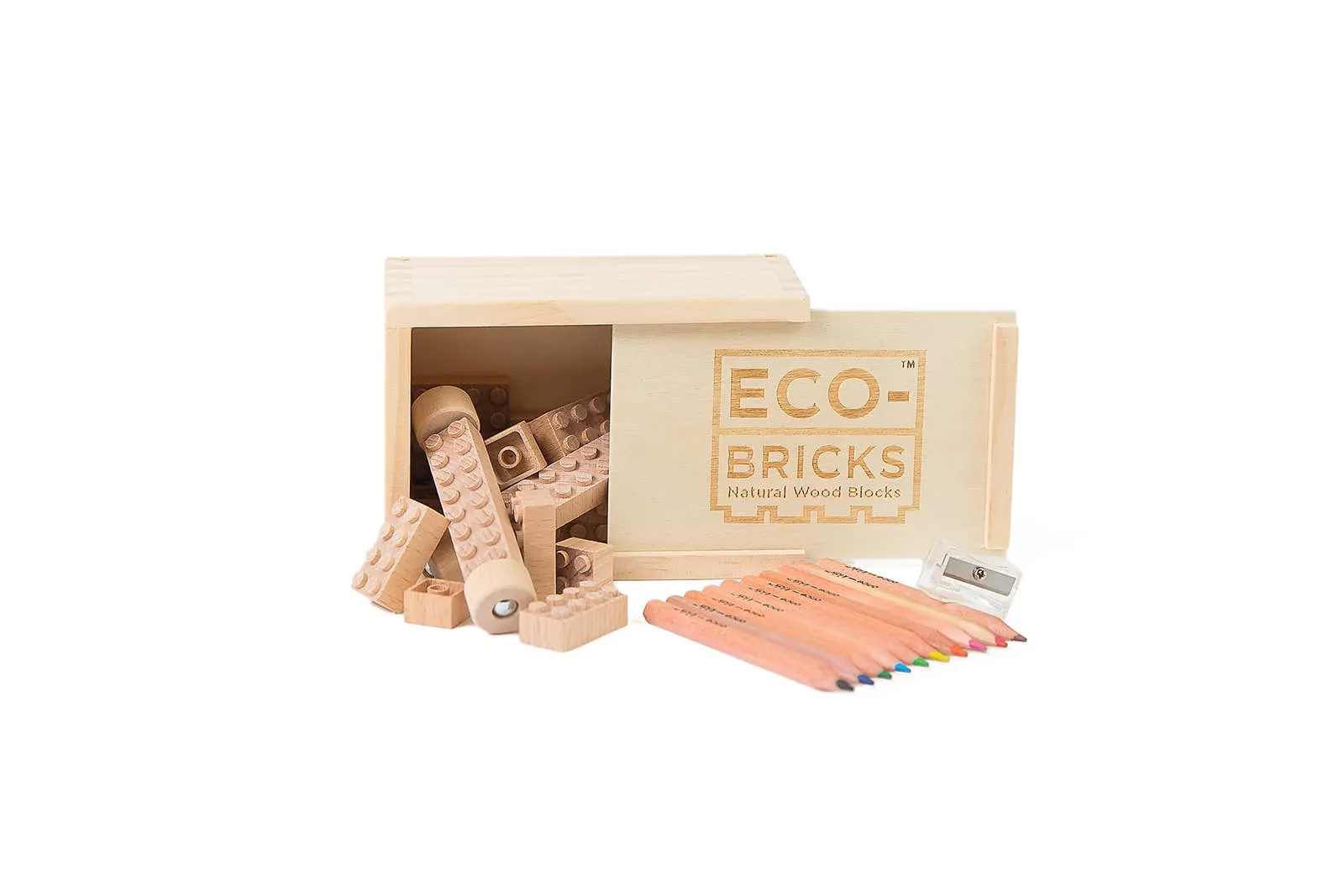 Eco-bricks™ 24 Piece Wood Block Set