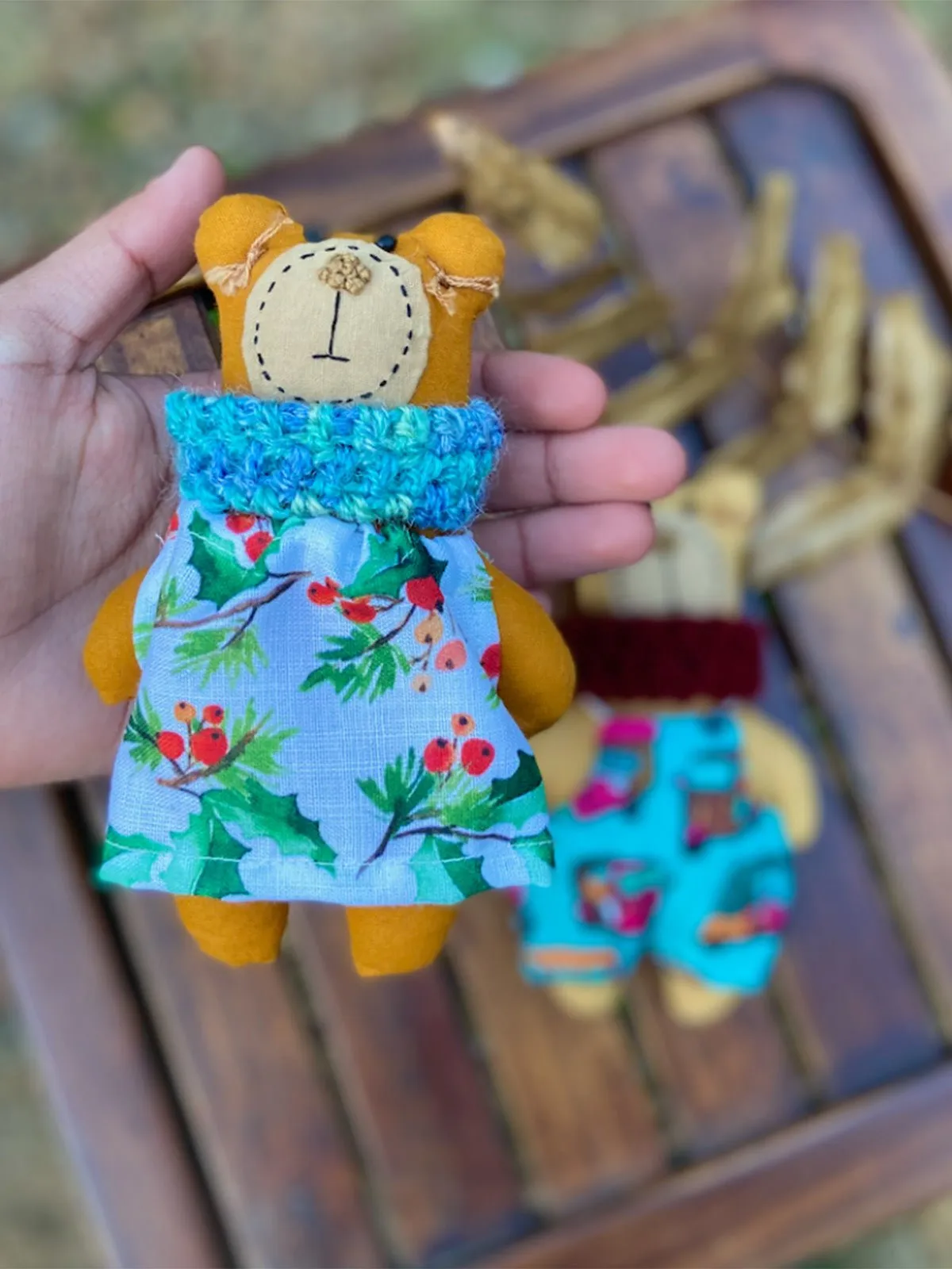 Fabric Dolls, Set of 2 Dolls, Bears