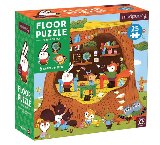 Forest School 25 Piece Floor Puzzle