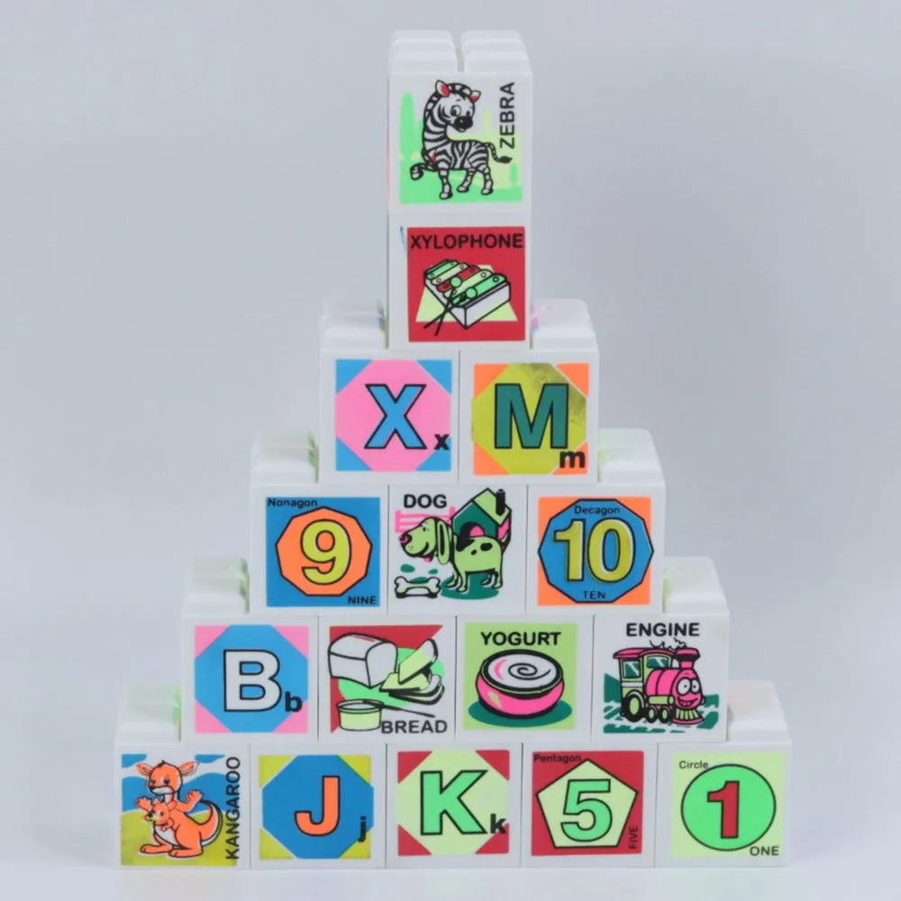 Fun N Learn Educational Block Game with 16 Blocks (Multicolor)