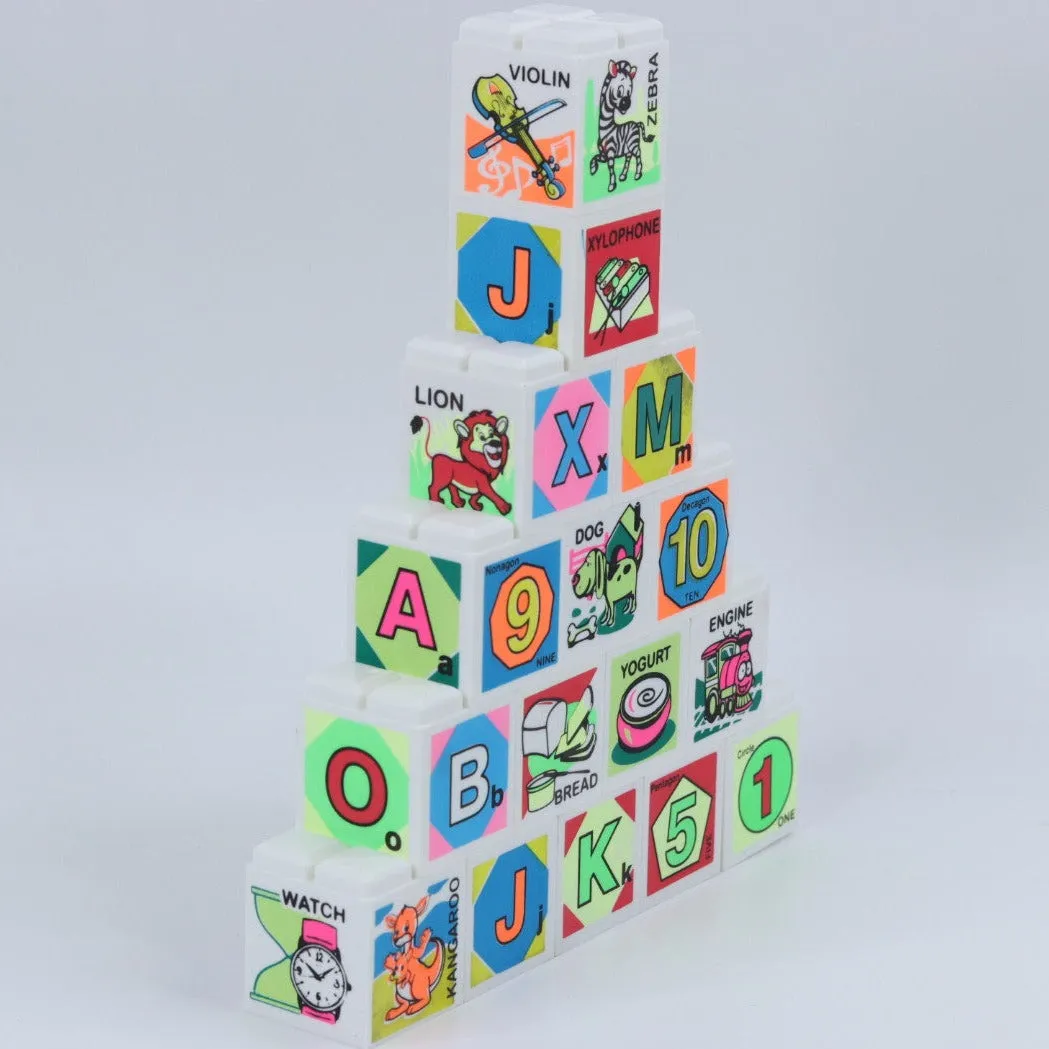 Fun N Learn Educational Block Game with 16 Blocks (Multicolor)