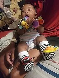 Garden Bug Baby Rattle Socks & Wrist Rattles Set