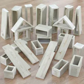 Giant Outdoor Wooden Hollow Blocks 30pk