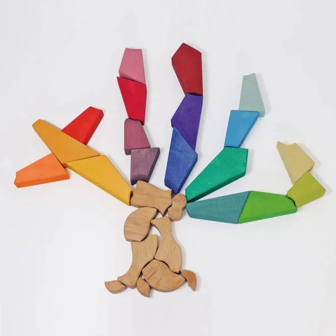 Grimm's | Rainbow Lion Building Set