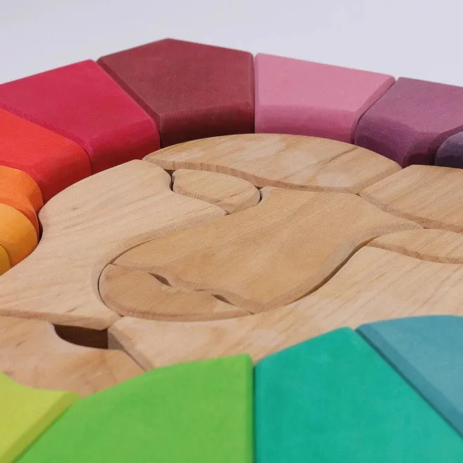 Grimm's | Rainbow Lion Building Set