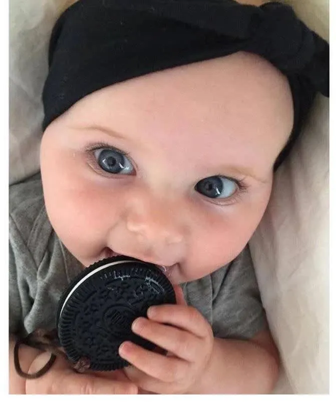 Haakaa Silicone Teether Cookie - Black